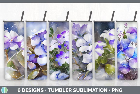 Download Snowy Periwinkle Tumbler Sublimation Bun - Periwinkle Collection