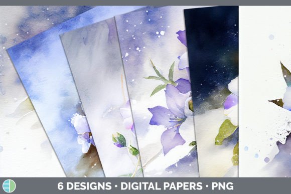 Download Snowy Periwinkle Backgrounds | Digital S - Periwinkle Collection
