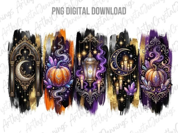 Download Magical Celestial Gothic Halloween PNG - Celestial Collection
