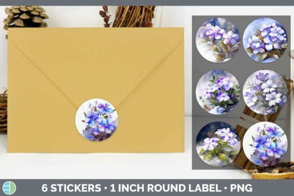 Download Snowy Periwinkle Stickers | Sticker 1in - Periwinkle Collection