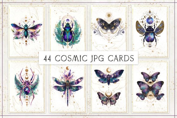 Download Celestial Insects Affirmation Cards Set - Celestial Collection