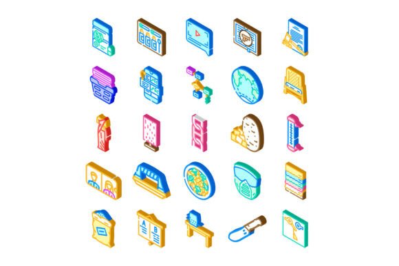 Download Digital Assets and Technology Isometric - Digital assets Collection
