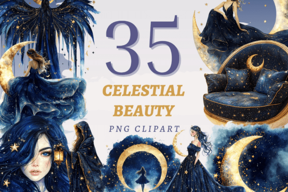 Download Celestial Beauty PNG Bundle - Celestial Collection