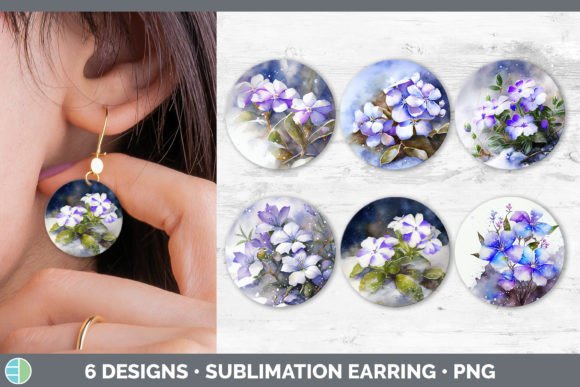 Download Snowy Periwinkle Round Earring | Sublima - Periwinkle Collection