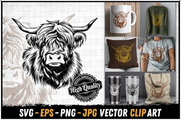 Download Serious Cold Look Highland Cow Portrait - Serious Collection